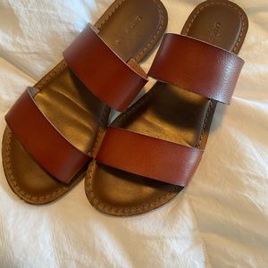 Leather slides/sandals. Great condition!